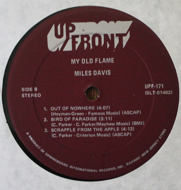 Miles Davis : My Old Flame (LP, Comp)