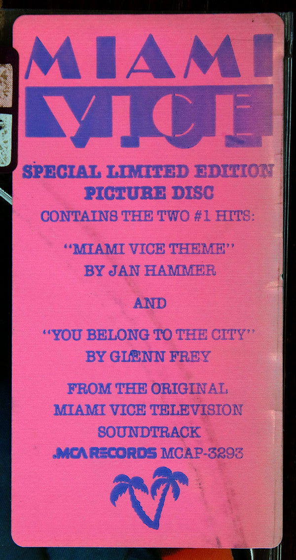 Jan Hammer : Miami Vice Theme (12", Pic)