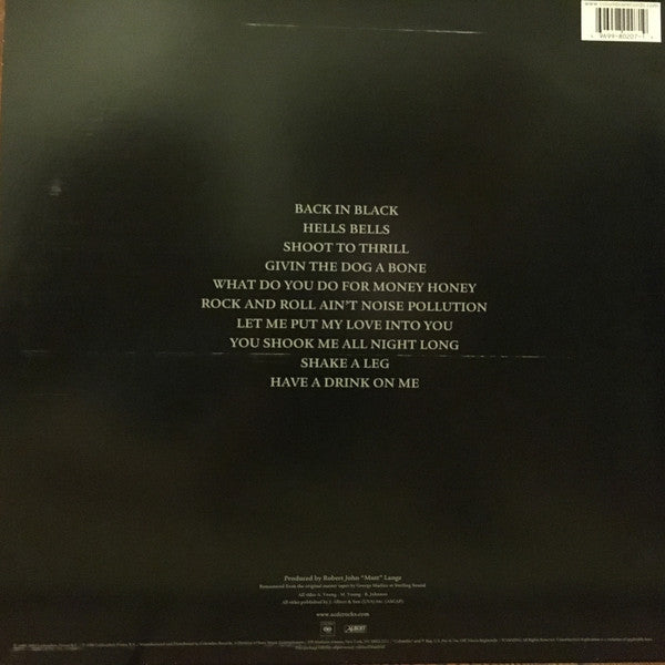 Buy AC/DC : Back In Black (LP, Album, RE, RM, 180) Online for a
