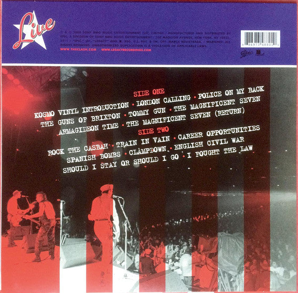 The Clash : Live At Shea Stadium (LP, Album, RM, 180)