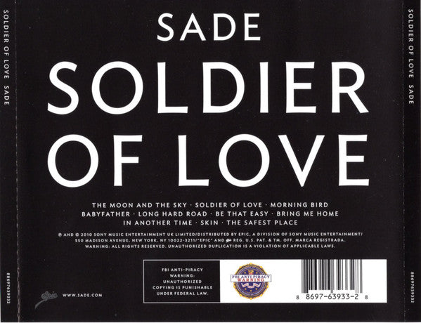Sade : Soldier Of Love (CD, Album)
