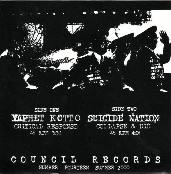 Yaphet Kotto / Suicide Nation : Yaphet Kotto / Suicide Nation (7")