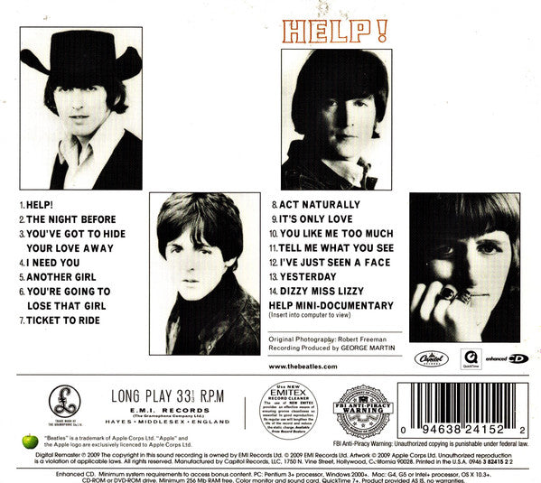 The Beatles : Help! (CD, Album, Enh, RE, RM)