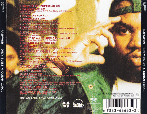 Raekwon : Only Built 4 Cuban Linx... (CD, Album, RE, Ter)