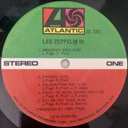 Led Zeppelin : Led Zeppelin III (LP, Album, PR )