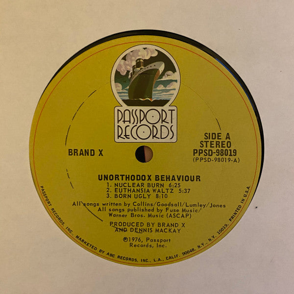 Brand X (3) : Unorthodox Behaviour (LP, Album, Ter)