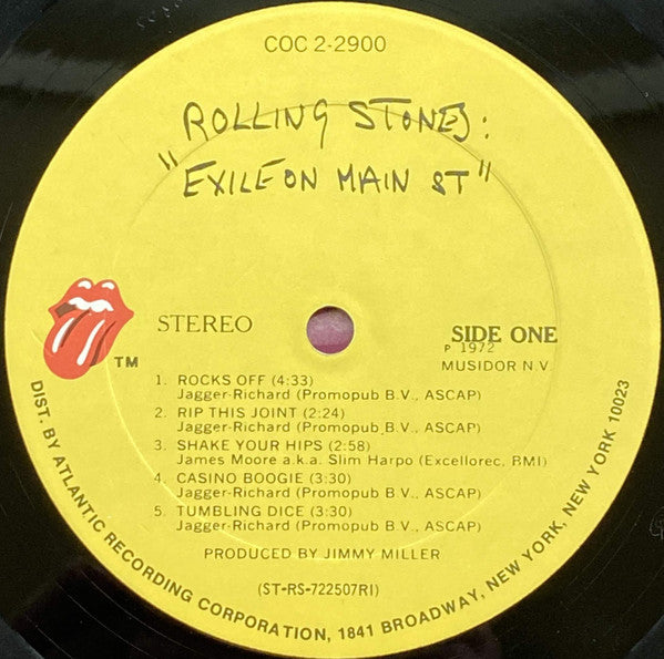 Rolling Stones* : Exile On Main St (2xLP, Album, RI )