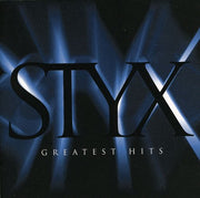 the album cover for Styx - STYX / Greatest Hits: Time Stands Still When It Sounds