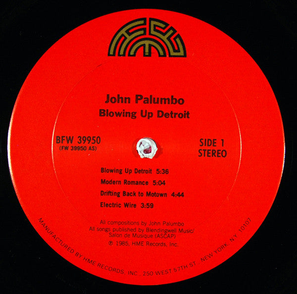 John Palumbo : Blowing Up Detroit (LP, Album)
