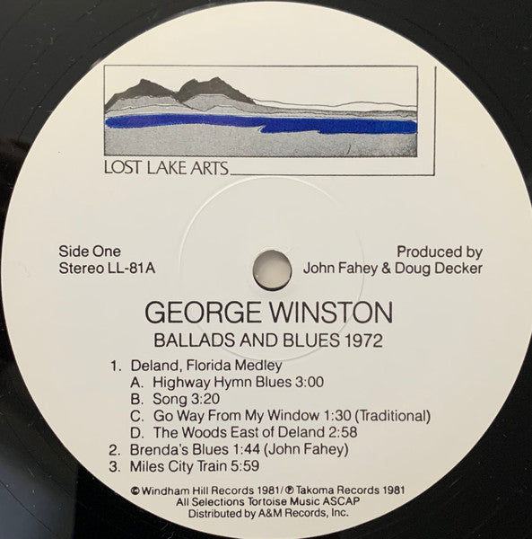 George Winston : Ballads And Blues 1972 (LP, Album, RE, EMW)