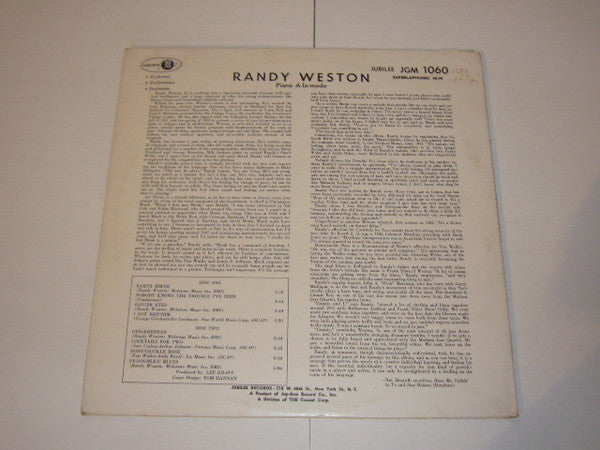 Randy Weston : Piano A-la-mode (LP)