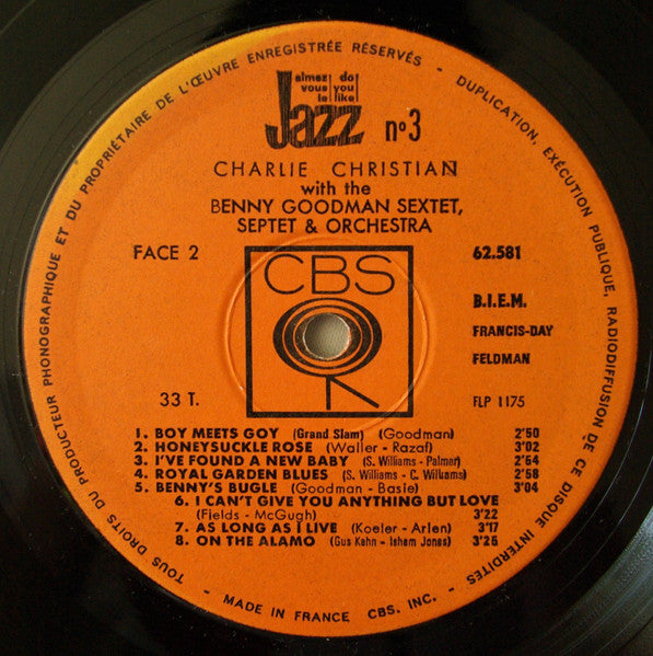 Charlie Christian With Benny Goodman Sextet, Benny Goodman Septet And Benny Goodman And His Orchestra : Solo Flight (vol II) (LP, Comp, Mono)