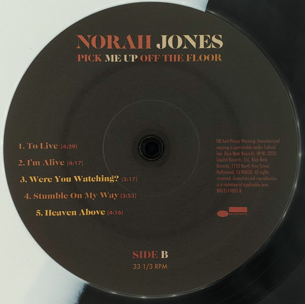 Norah Jones : Pick Me Up Off The Floor (LP, Album, Ltd, Bla)