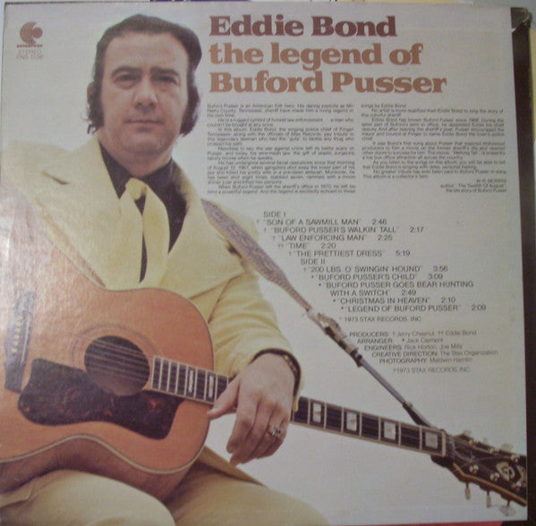 Eddie Bond : Sings The Legend Of Buford Pusser (LP, Album, Mon)