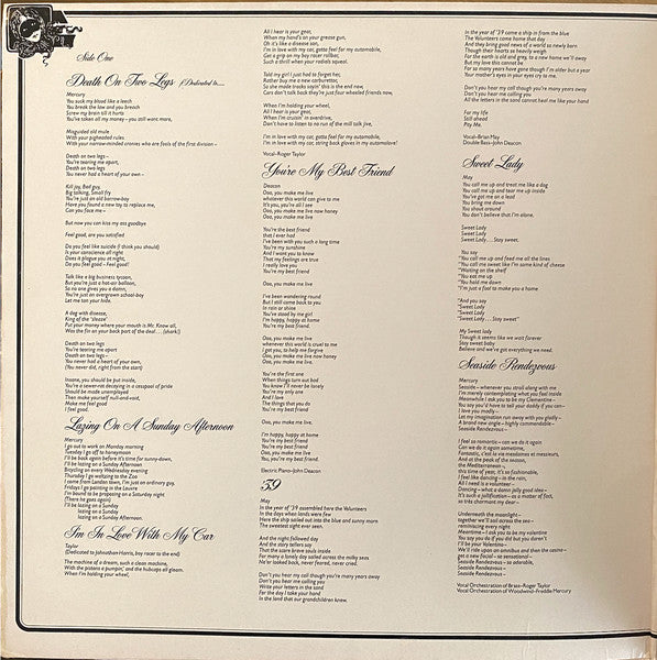 Queen : A Night At The Opera (LP, Album, CTH)