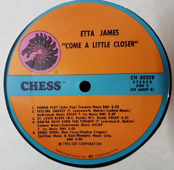 Etta James : Come A Little Closer (LP, Album)