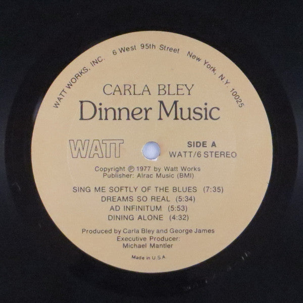 Carla Bley : Dinner Music (LP, Album)