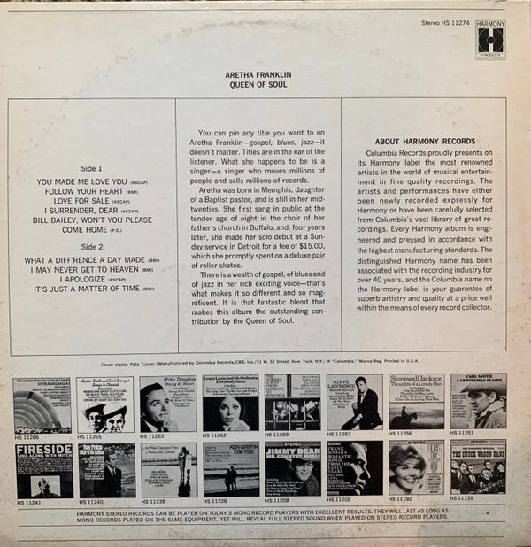 Aretha Franklin : Queen Of Soul (LP, Comp)