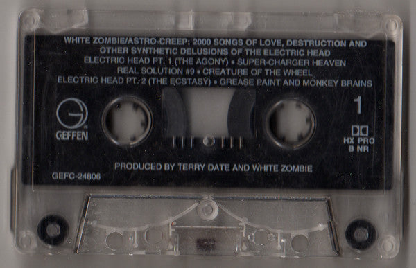White Zombie : Astro-Creep: 2000 (Songs Of Love, Destruction And Other Synthetic Delusions Of The Electric Head) (Cass, Album)