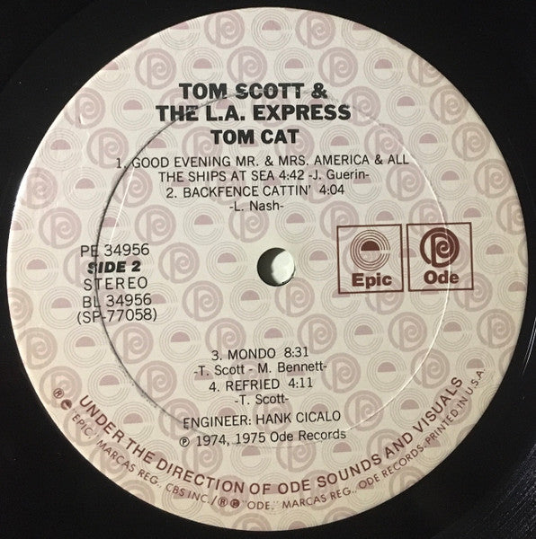 Tom Scott & The L.A. Express : Tom Cat (LP, Album, RE, Ter)