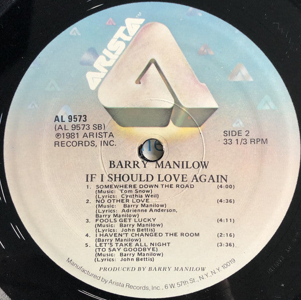 Barry Manilow : If I Should Love Again (LP, Album, Ele)