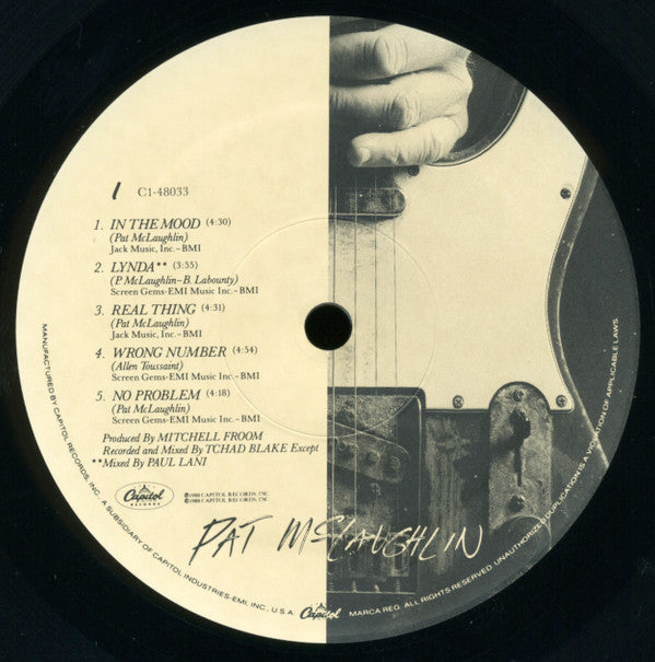 Pat McLaughlin : Pat McLaughlin (LP, Album, Spe)