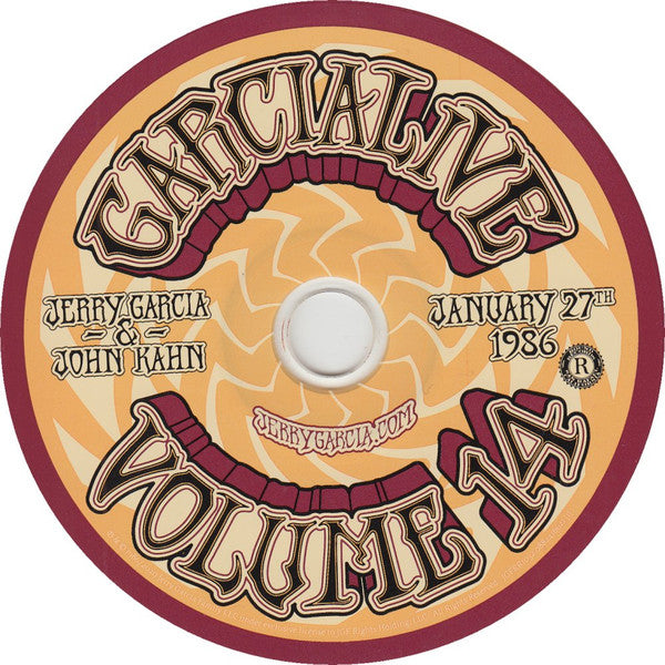 米2LP Jerry Garcia &amp; John Kahn GarciaLive Volume 14 (Recorded Live At The Ritz, Ne JGFRR1034 ATO Records /00520 GarciaLive Volume 14: January 27th, 1986 The Ritz - Jerry Garcia