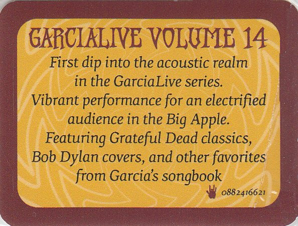 Buy Jerry Garcia & John Kahn : Garcialive Volume 14 (The Ritz, New