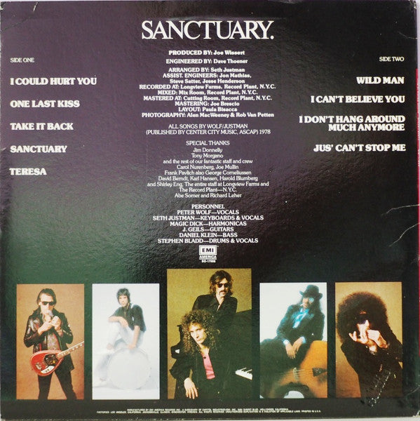 The J. Geils Band : Sanctuary. (LP, Album, Los)