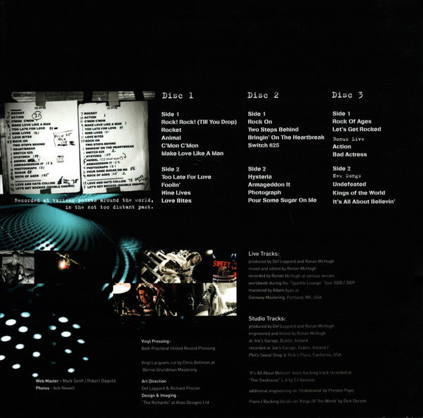 Def Leppard : Mirror Ball - Live & More (3xLP, Ltd, Cle)