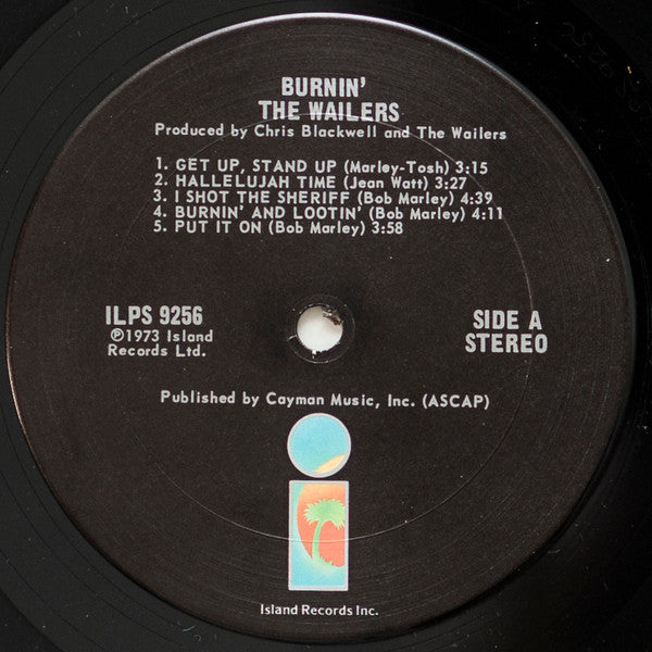 The Wailers : Burnin' (LP, Album, RP, San)
