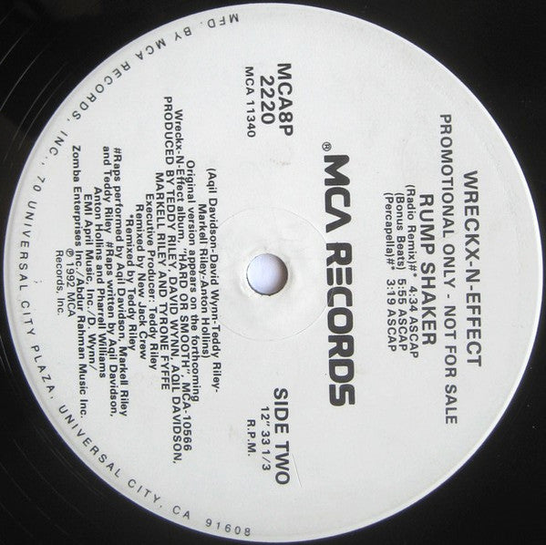 Wreckx-N-Effect* : Rump Shaker (12", Single, Promo)