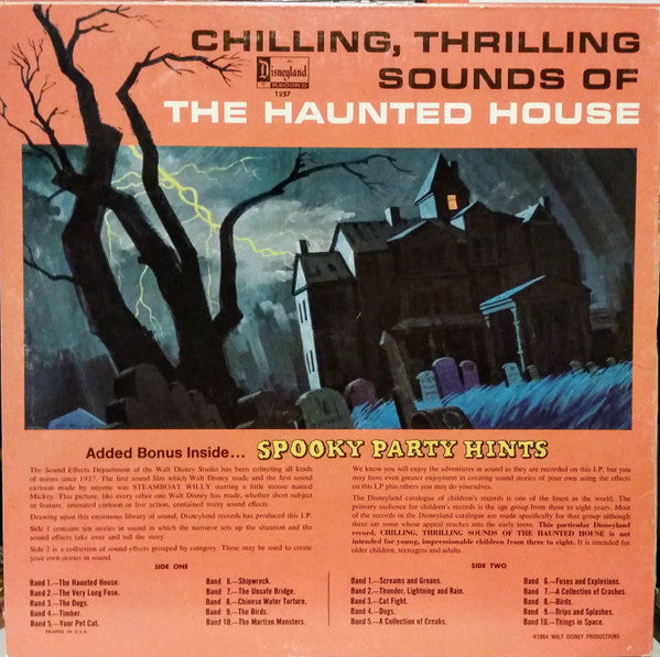 No Artist : Chilling, Thrilling Sounds Of The Haunted House (LP, Album, RP)