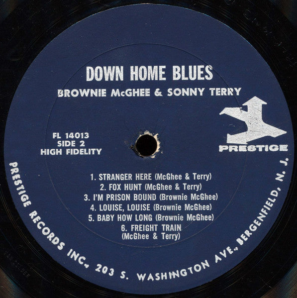 Sonny Terry & Brownie McGhee : Down Home Blues (LP, RE)
