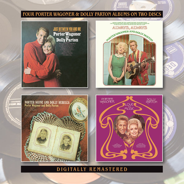 Porter Wagoner And Dolly Parton : Just Between You And Me / Always, Always / Porter Wayne And Dolly Rebecca / Love And Music (2xCD, Comp, RM)