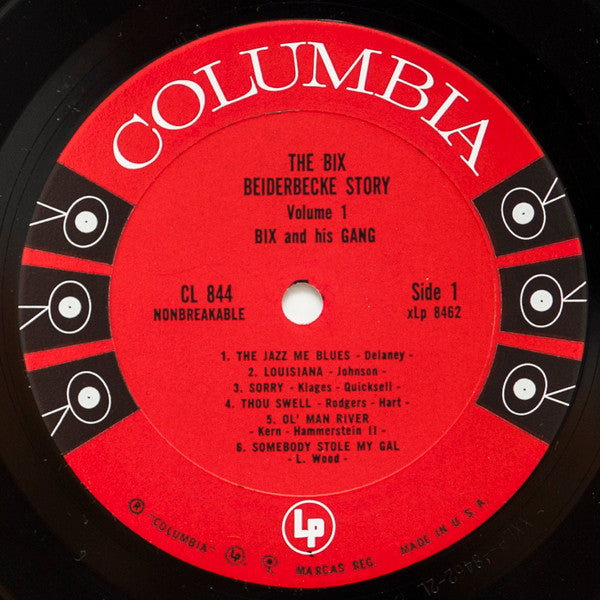Bix Beiderbecke : The Bix Beiderbecke Story: Vol. 1 - Bix And His Gang (LP, Comp, Mono, RE, Pit)
