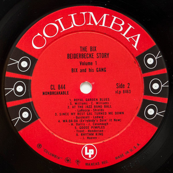 Bix Beiderbecke : The Bix Beiderbecke Story: Vol. 1 - Bix And His Gang (LP, Comp, Mono, RE, Pit)