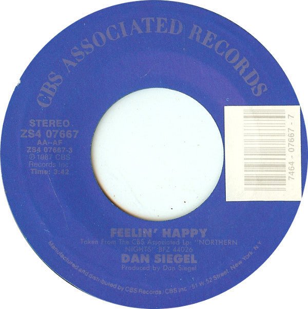 Dan Siegel : Feelin' Happy (7")