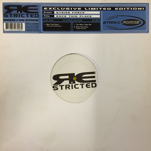 Strike Force : Rock This Place (12", Ltd)