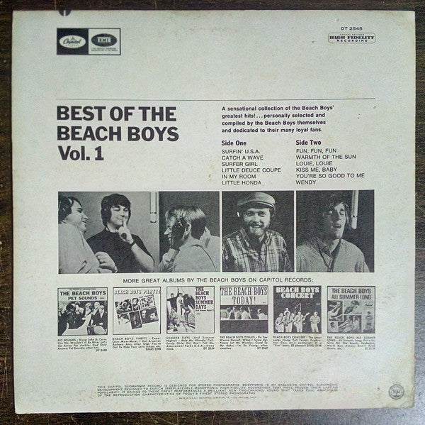 The Beach Boys : Best Of The Beach Boys - Vol. 1 (LP, Comp, RP, Los)