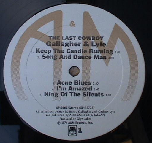 Gallagher & Lyle : The Last Cowboy (LP, Album, Ter)