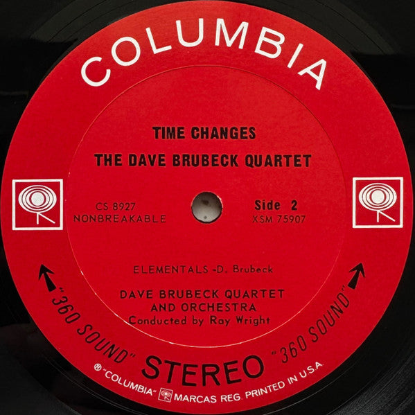 The Dave Brubeck Quartet : Time Changes (LP, Album, San)