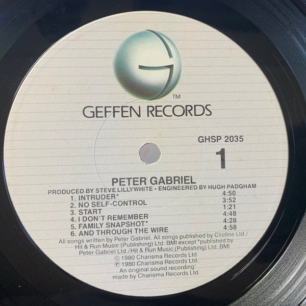 Peter Gabriel : Peter Gabriel (LP, Album, RE, Win)