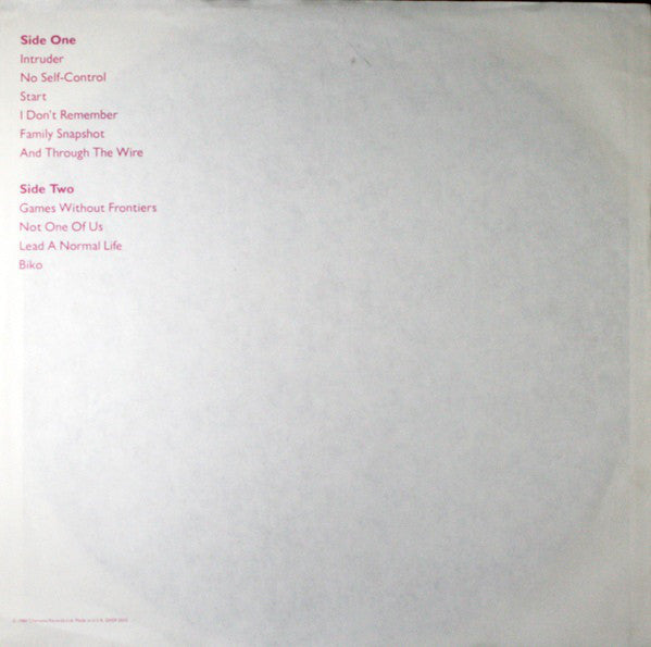 Peter Gabriel : Peter Gabriel (LP, Album, RE, Win)