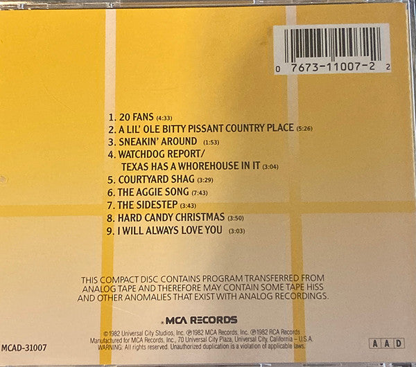 Various : The Best Little Whorehouse In Texas - Music From The Original Motion Picture Soundtrack (CD, Album, RE)