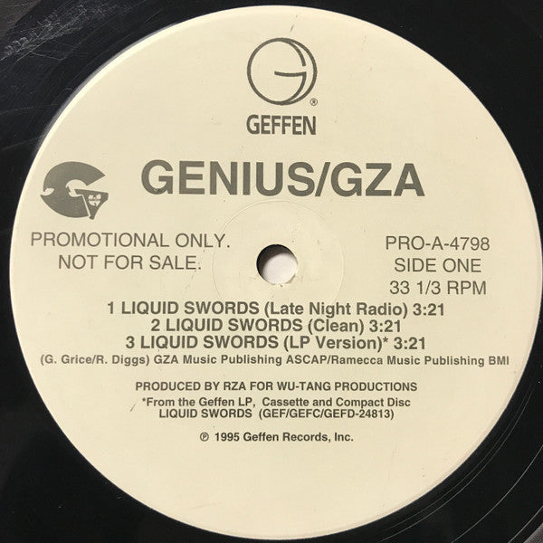 Genius* / GZA : Liquid Swords (12", Promo)