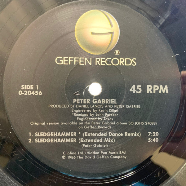 Peter Gabriel : Sledgehammer (12", Maxi, All)