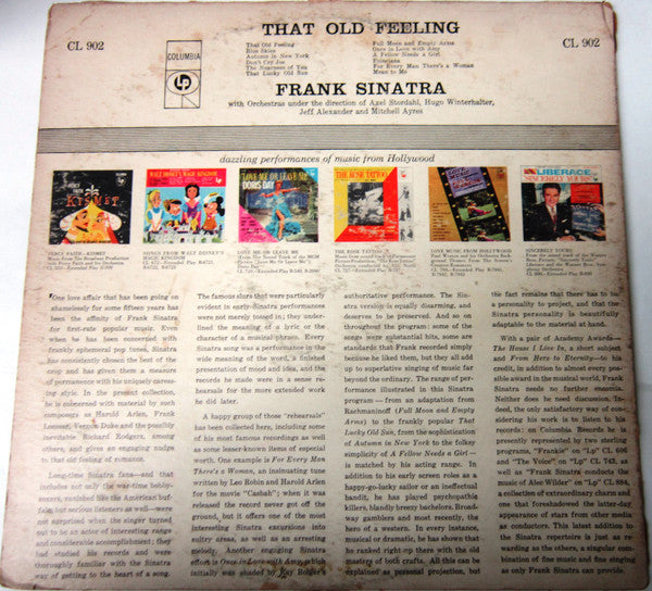 Frank Sinatra : That Old Feeling (LP, Comp, Mono, Los)