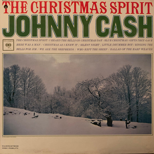 Johnny Cash : The Christmas Spirit (LP, Album, Mono, RE)