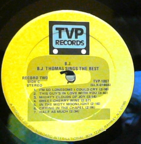 B.J. Thomas : B.J. Thomas Sings The Best (LP, Comp)